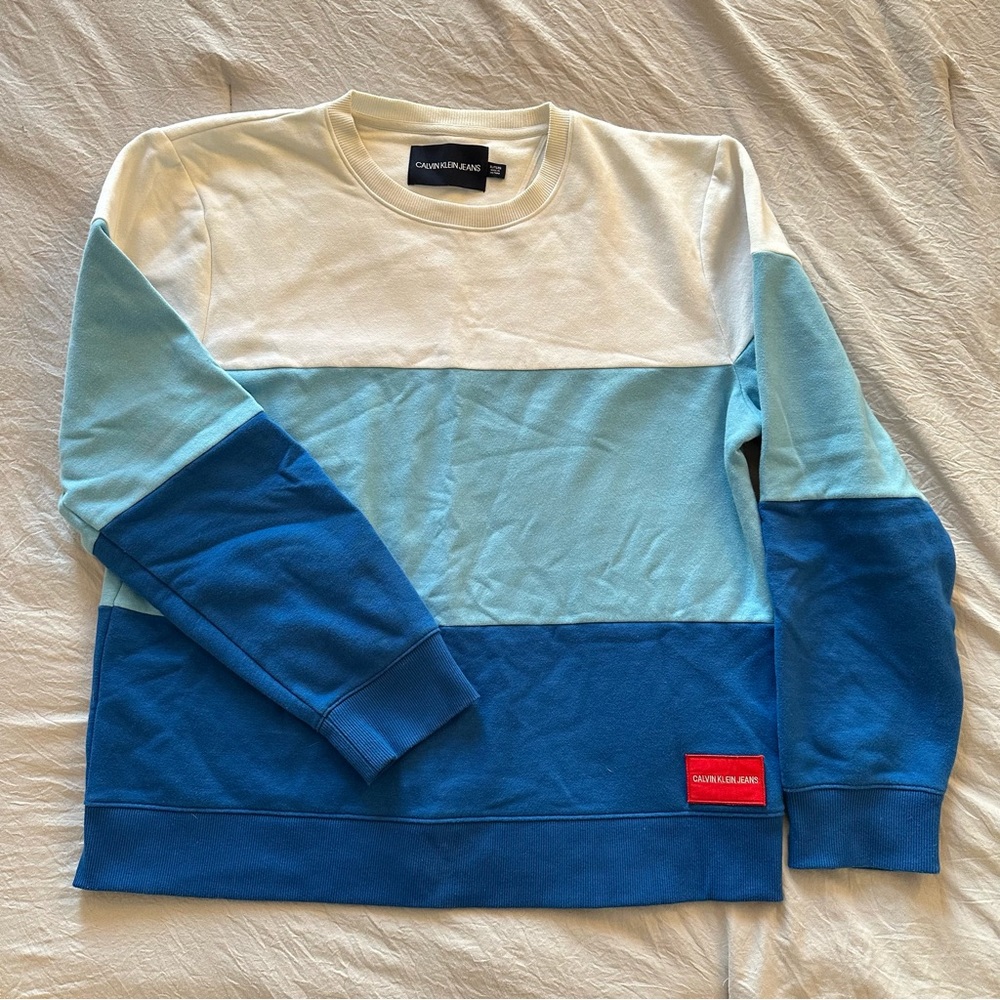 Calvin Kline Colorblock Crewneck Sweatshirt